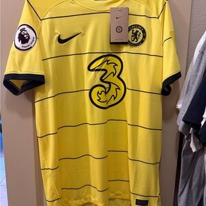 Nike Yellow and Black Chelsea FC Away/Third Soccer Jersey